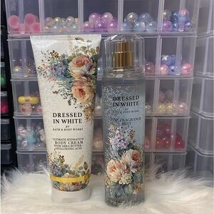 Bath & Body Works Dressed in White Floral Set